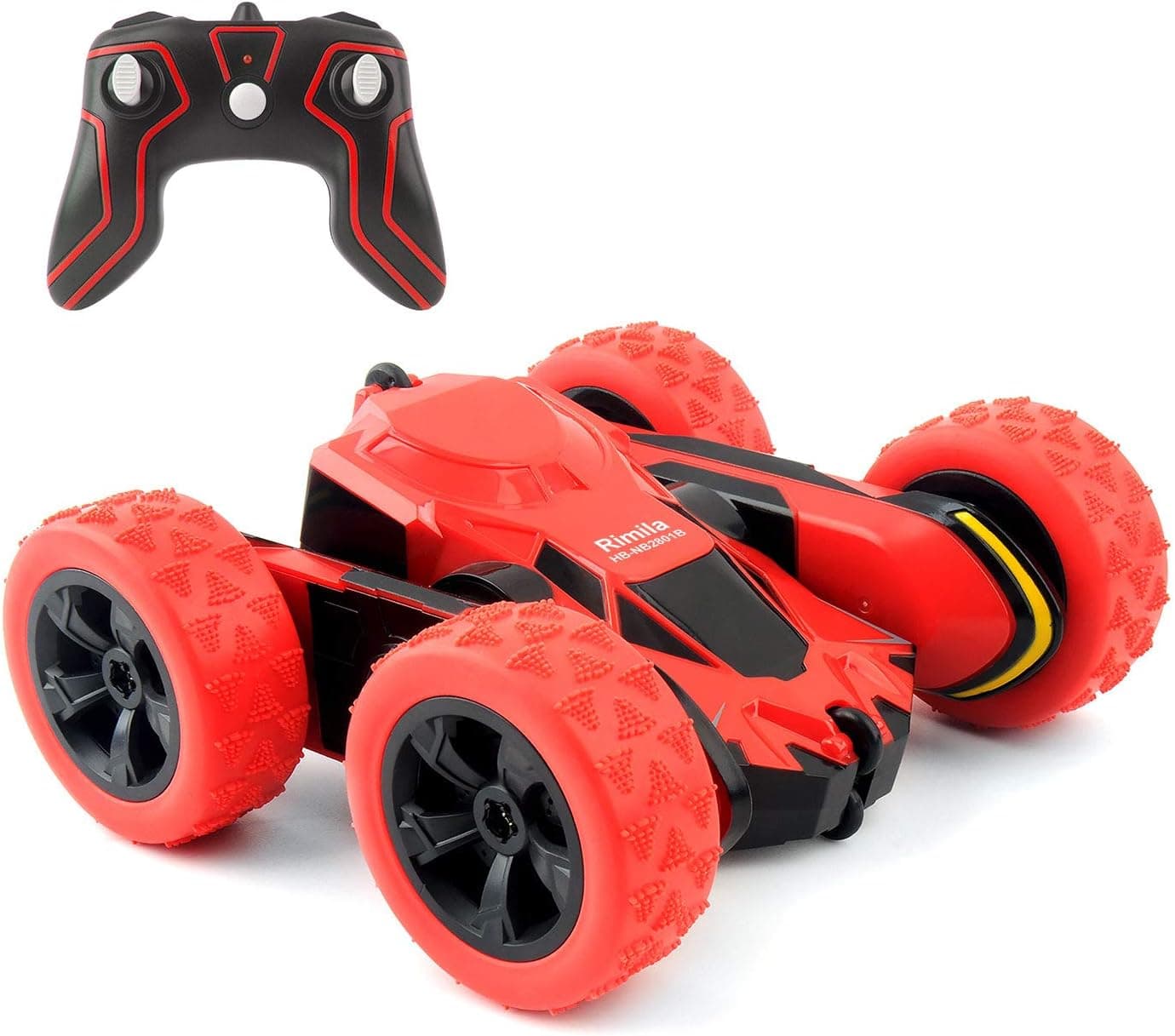 Rimila Remote Control Car Electric 4WD RC Stunt Car Off Road Vehicle 2.4Ghz Racing Cars 7.5Mph 360°Rotating Kids Toy Cars Brithday Gift (Battery Not Included)