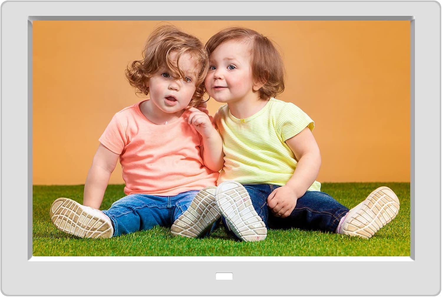 10.1 inch Digital Photo Frame with Remote Control, Electronic Picture Frame Large Display, Share Moments via SD Card and Mini USB, Wall Mountable, 1080P HD Resolution, Built-in Clock & Calendar