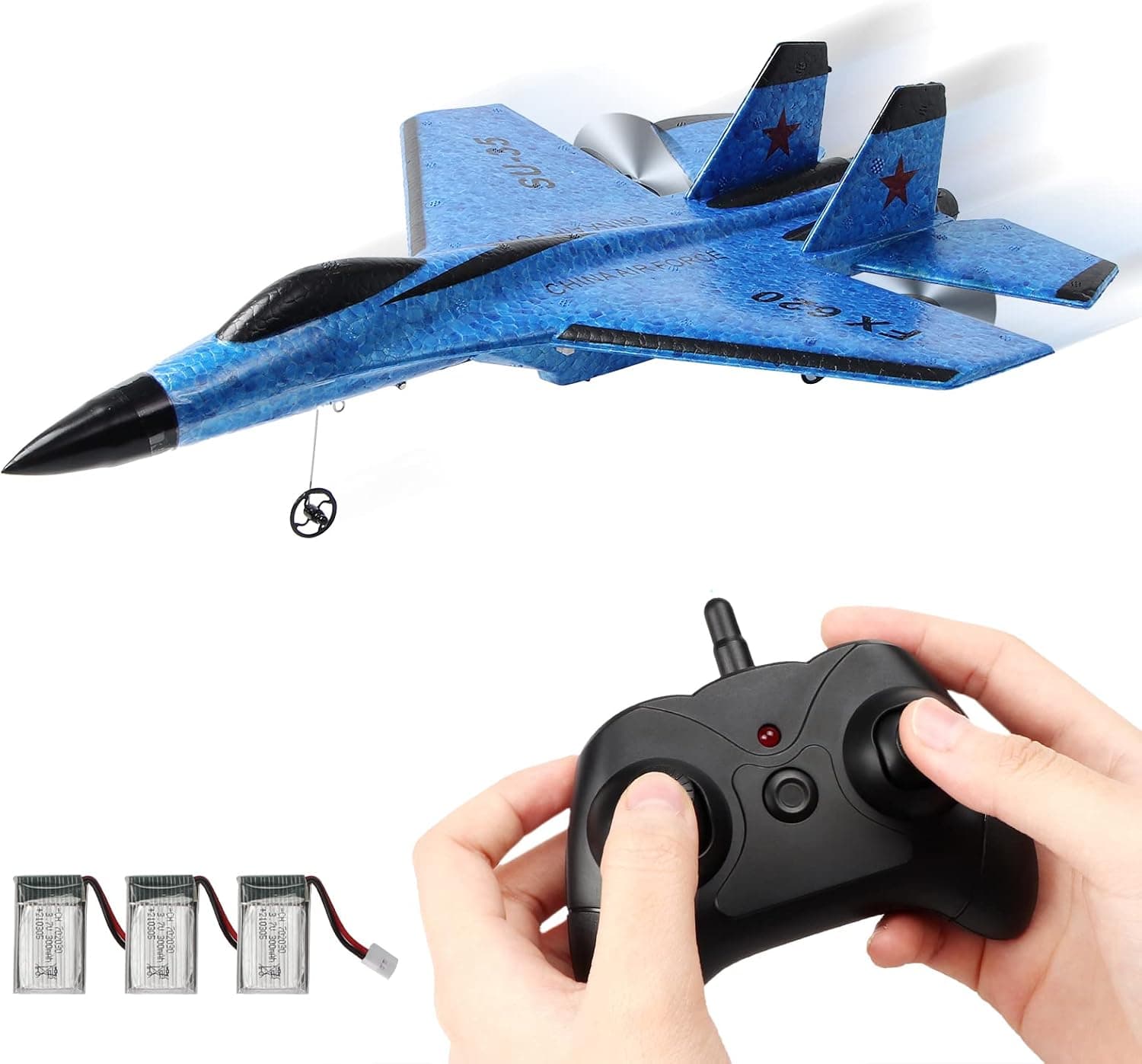 BEHORSE RC Plane 2 Channel Remote Control Airplane Ready to Fly, 2.4GHz Easy to Control RC Glider Plane for Beginners