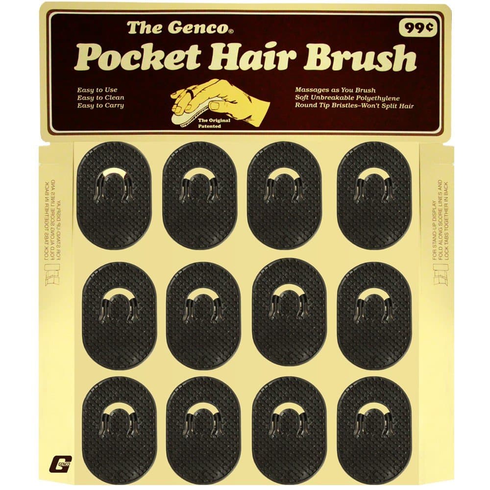 Genco Pocket Brush Easel Display (12 Piece) Black