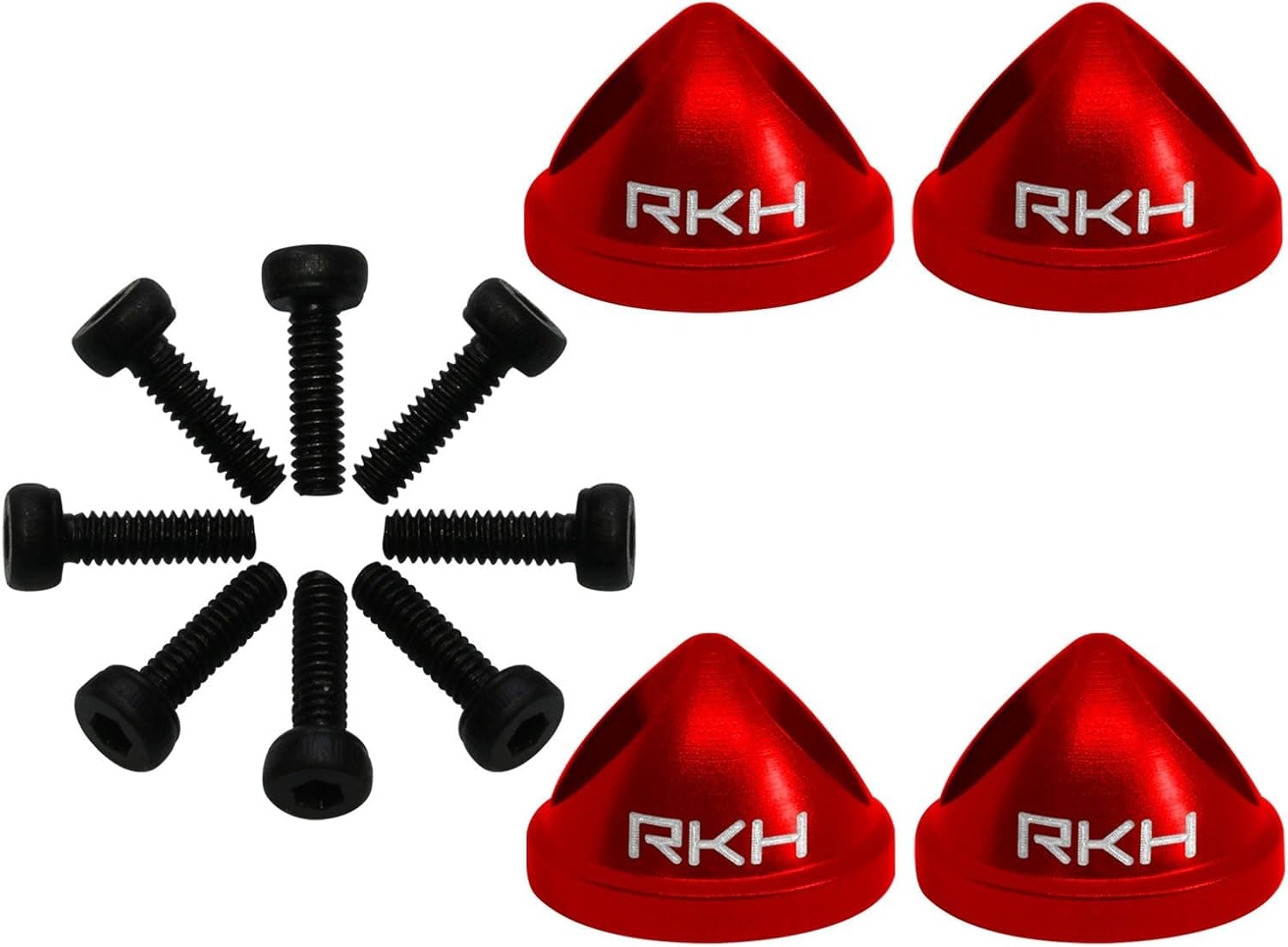 Rakonheli CNC Aluminum Propeller Adapter Set (Red) - EMAX Babyhawk R