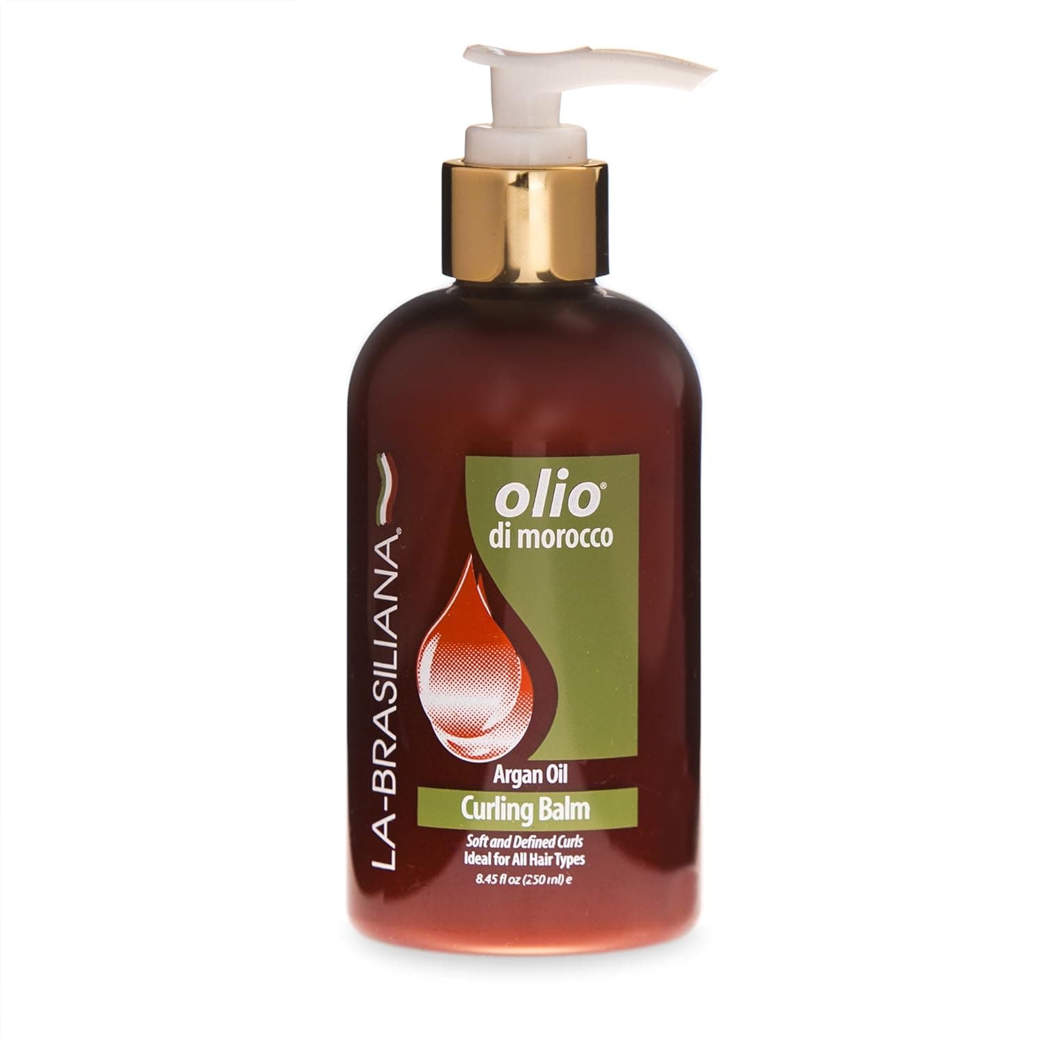 La-Brasiliana Olio Di Morocco Curling Balm, 8.45 fl.oz.