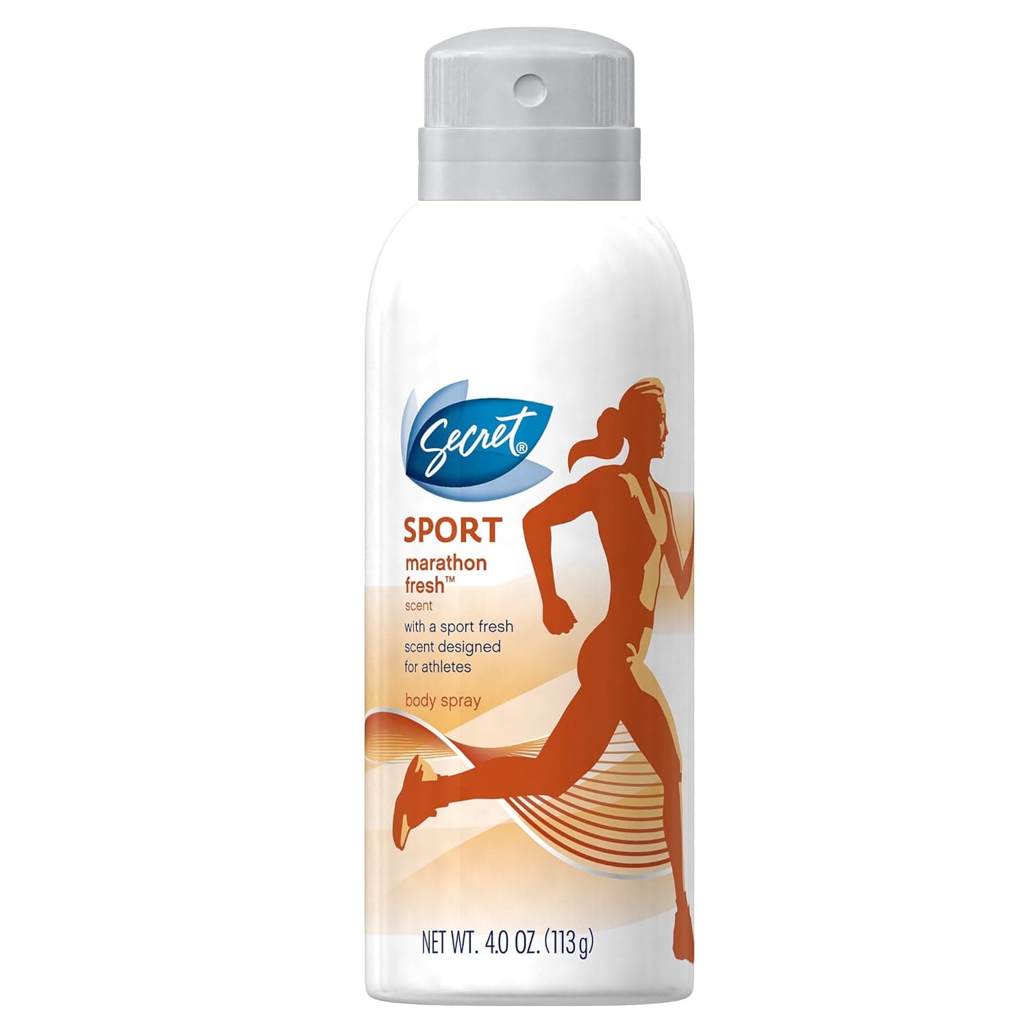 Secret Sport Aerosol Marathon Fresh Scent Body Spray 4 Oz