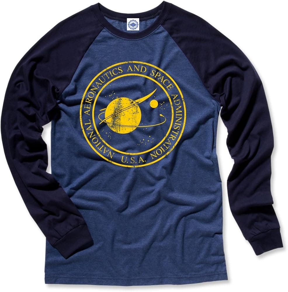 Hank Player U.S.A. Original NASA Seal Men's L/S Baseball T-Shirt