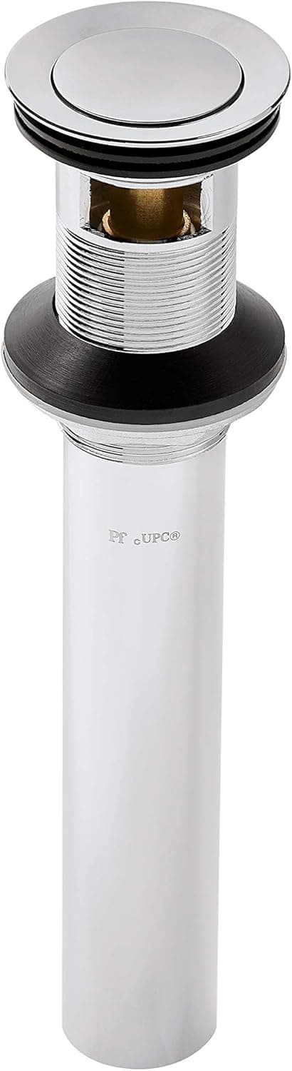 Pfister 972-101A Push & Seal Metal Pop-up Drain Assembly for Bathroom Sink, Polished Chrome