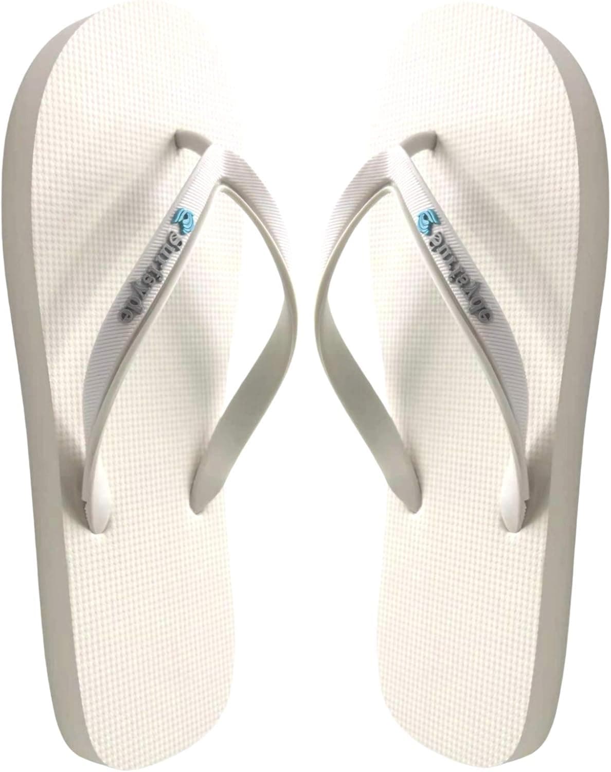 Surfsyde Simply Comfortable Flip Flops with Patented Rolled Inner Seam - Lucent White