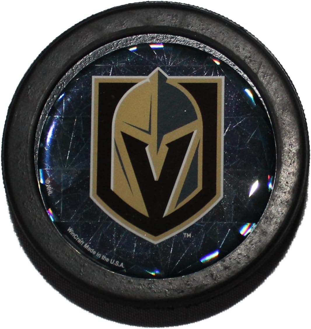 WinCraft Vegas Golden Knights Hockey Puck with Team Logo