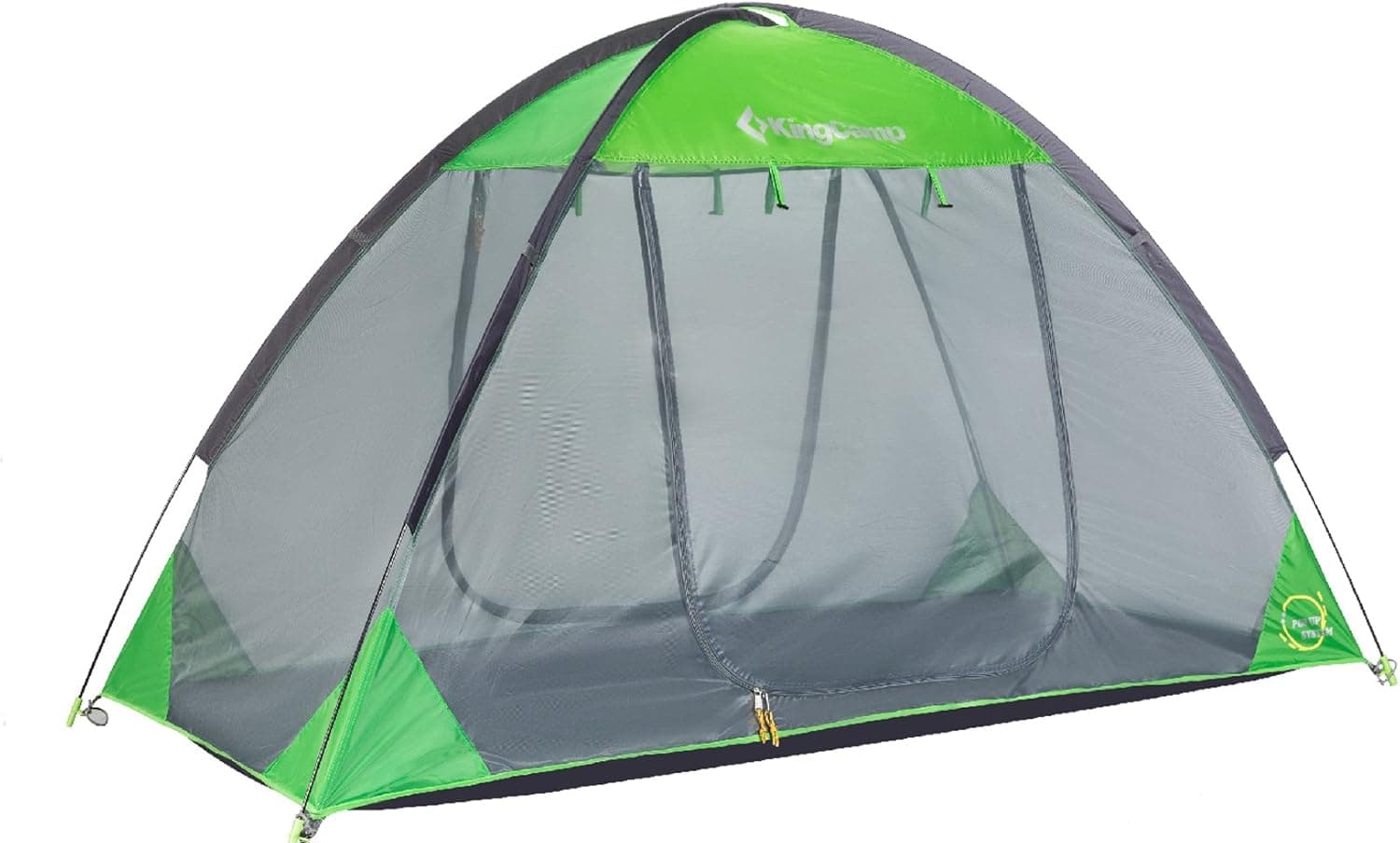 KingCamp 2-3 Person Automatic Pop up Camping Tent, 3-Season Easy Set up Lightweight Dome Playing Tents for Backyard, Outdoor, Hiking with Mesh Door