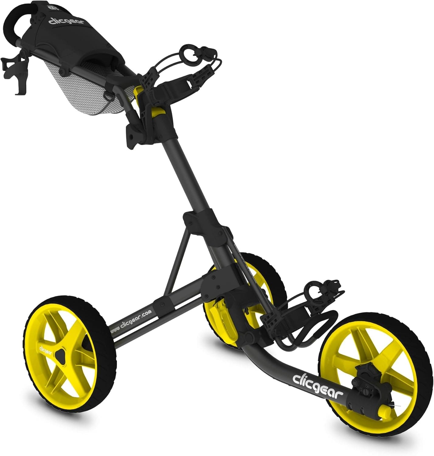 Clicgear Model 3.5+ Golf Cart, Charcoal/Yellow