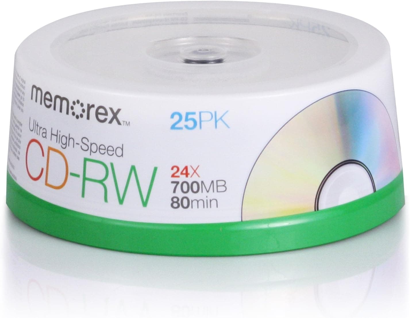 Memorex 25-Pack Spindle of CDRW80 Discs