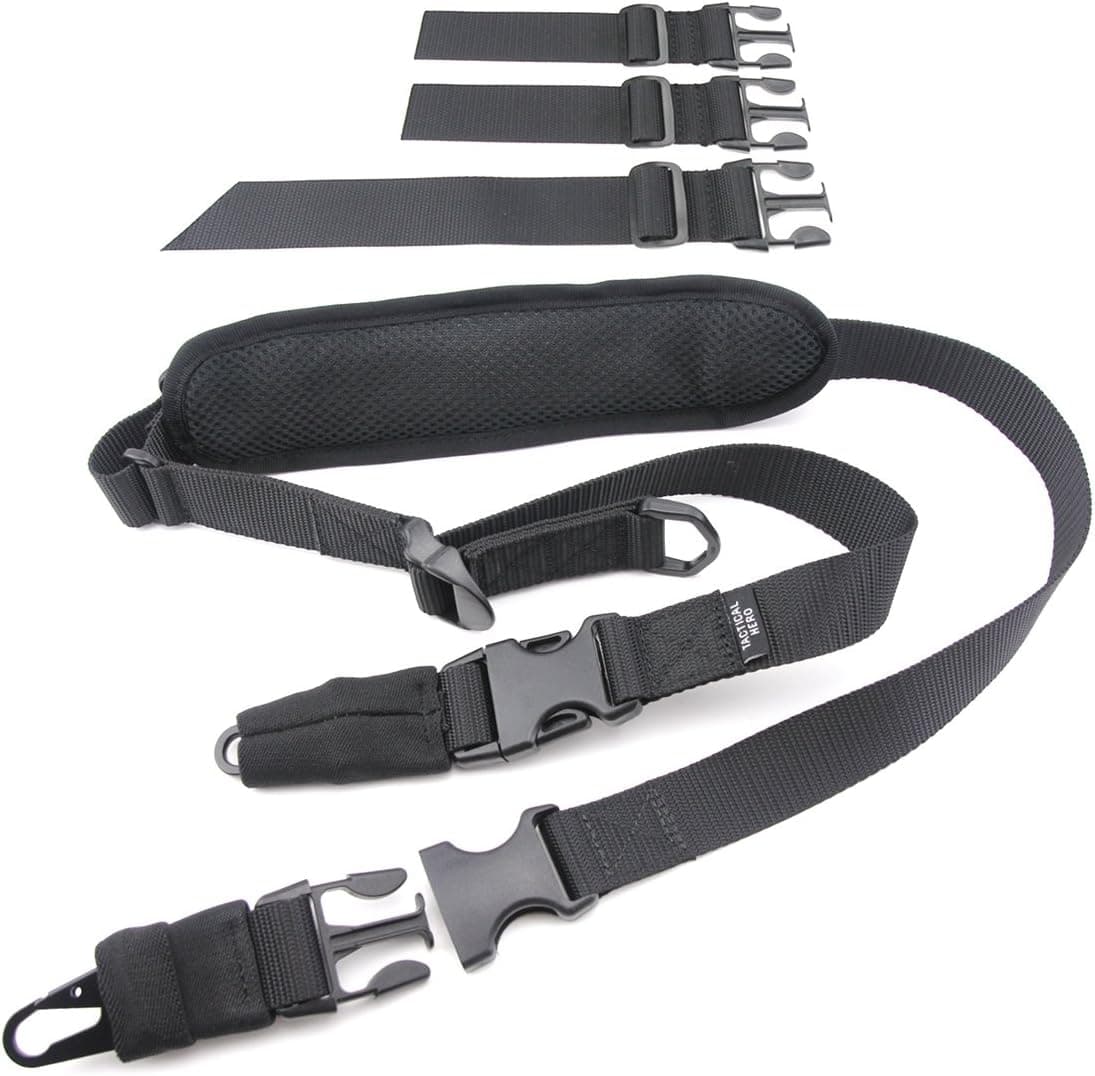 2 Point Rifle Sling, Fits All Guns, Fast Adjuster, Shoulder Pad, Dynamic Straps - BDS 4X Hunting Gun Sling 34"-57"