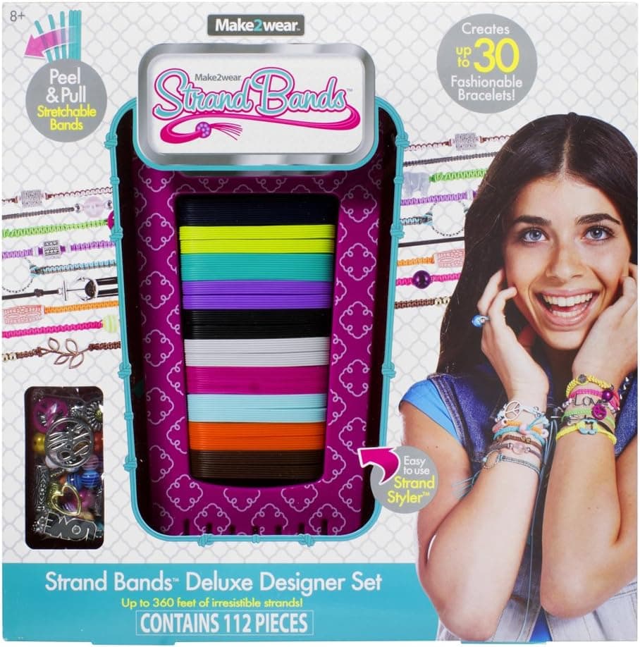 The Bridge Direct Strand Bands Super Designer Strand Styler Pink Toy