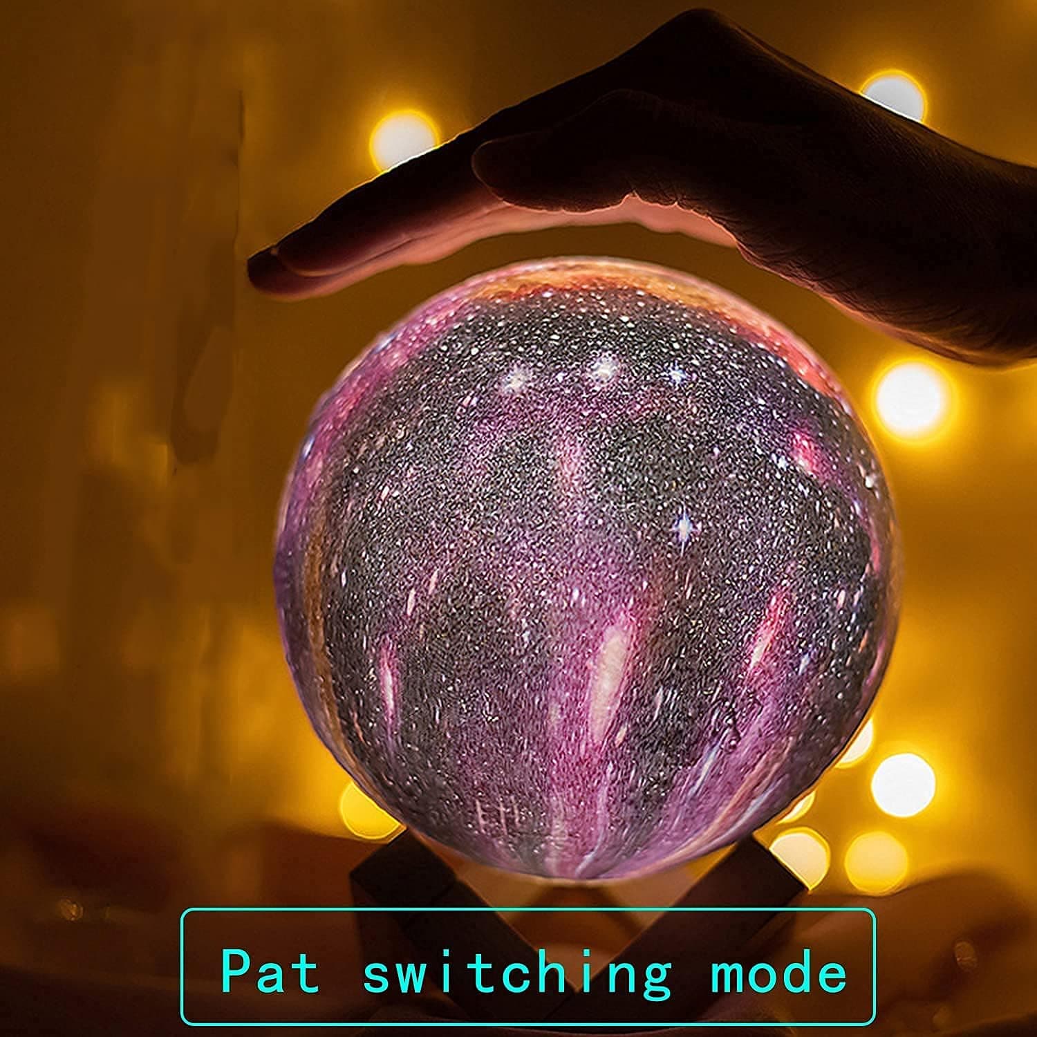 Moon Lamp Kids Night Light Galaxy Lamp 5.9 inch 16 Colors Light 3D Printing Starry Moon Night Light with Stand Remote Control Touch USB Rechargeable, Moon Light Lamps for Kids Friends Family Gifts