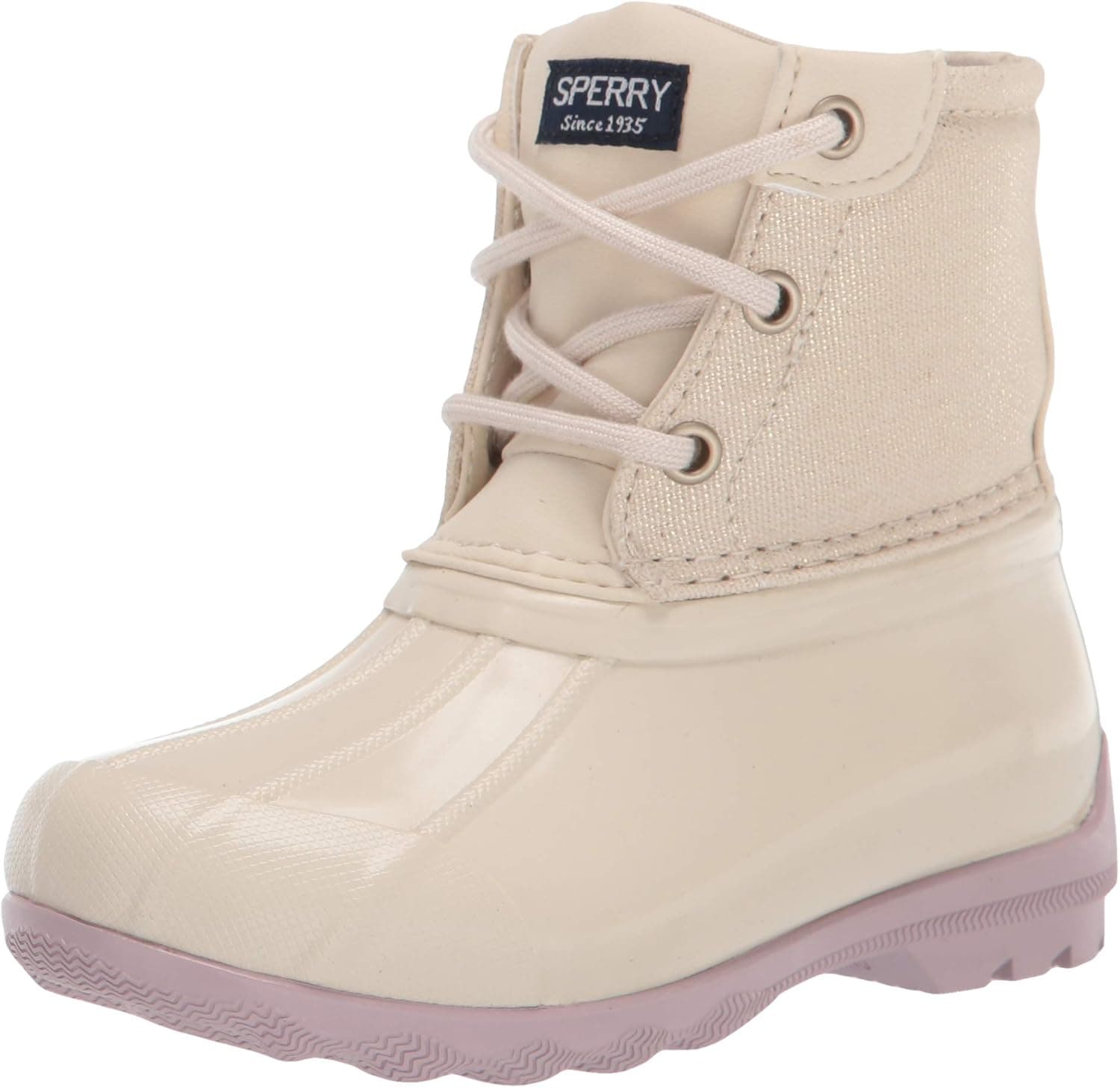 Sperry Port Rain Boot, Oat, 9 US Unisex Little Kid