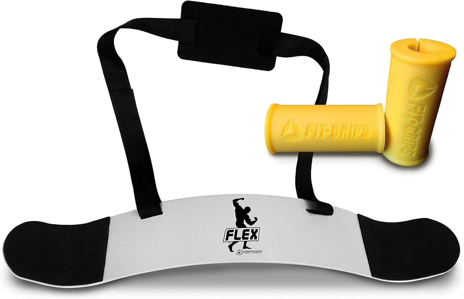 Core Prodigy Arm Blaster for Biceps - Bicep Curl Support Isolator and Bicep Blaster for Curling, Preacher Curls for Arms, Bodybuilding, Weight Lifting Workout Equipment, Large Bundle Yellow