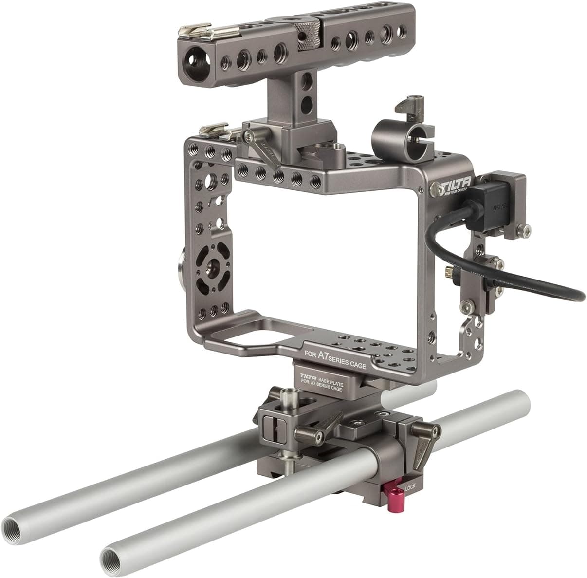 ES-T17 Alpha Series Handheld Camera Cage Rig for The a7R/a7RII/a7S & a7SII (Black)