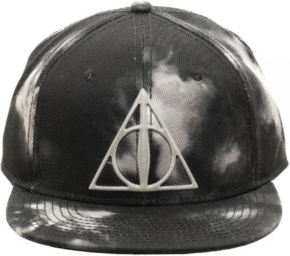 Harry Potter Deathly Hallows Smoke Print Lenticular Logo Snapback
