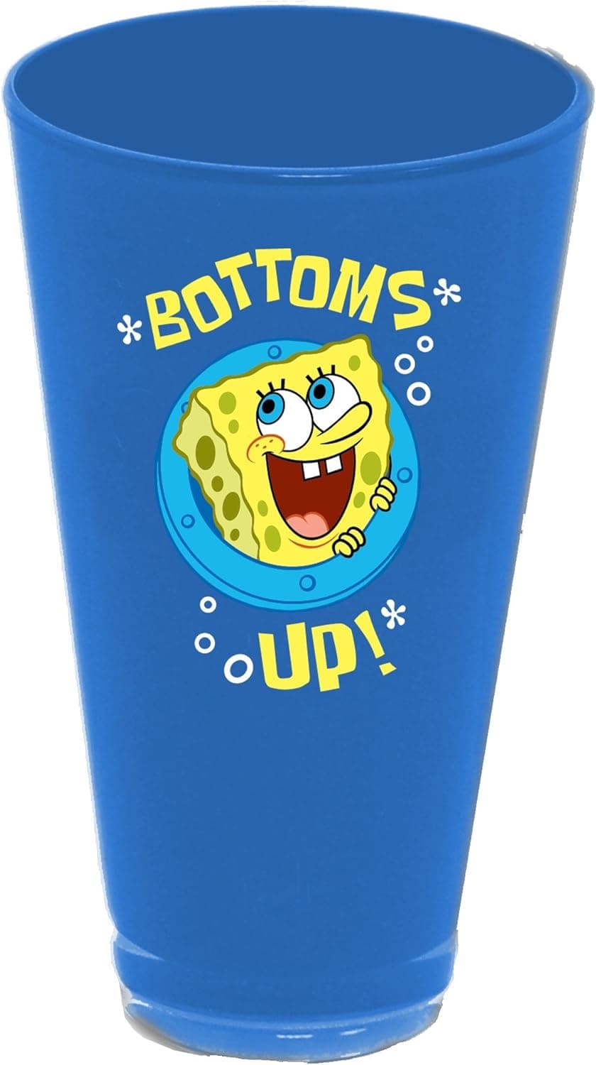 Nickelodeon's Spongebob Squarepants, "Bottom Up" 20-Ounce Acrylic Tumbler, Multi Color