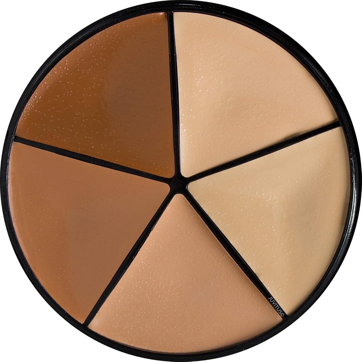 Creamy Concealer Cover Wheel: 5 Shades of Neutral Tones for Effortless Highlighting and Contouring - Made in USA, Paraben-free, No Animal Testing for a Guilt-Free Glam Look!