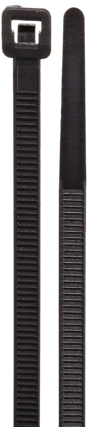 Morris Products 20430 Releasable Nylon Cable Ties, 14-1/2" Length, 0.187" Width, 50lbs Tensile Strength, 4.02" Max Bundle Diameter (Pack of 100)