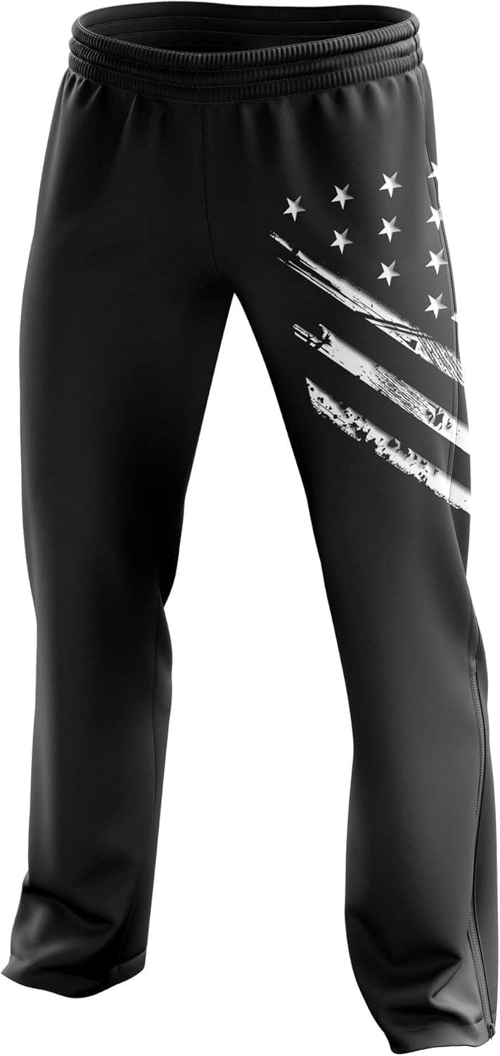 Tactical Pro Supply American Flag Sweatpants - Joggers for Men Women Fitness Workout