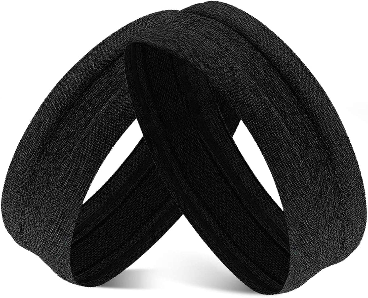 Obacle Headbands for Men Women Sweat Bands Silicone Headbands No Slip Thin Lightweight Head Band Outdoor Sports Workout Yoga Gym Running Jogging Exercise Motorcycle Riding