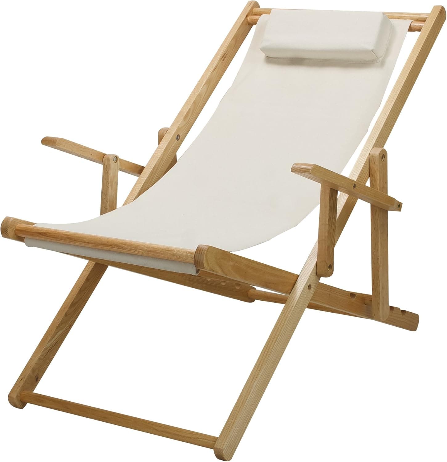 Casual Home Wheat Canvas Sling Chair, Natural Frame/Natural Canvs (New)