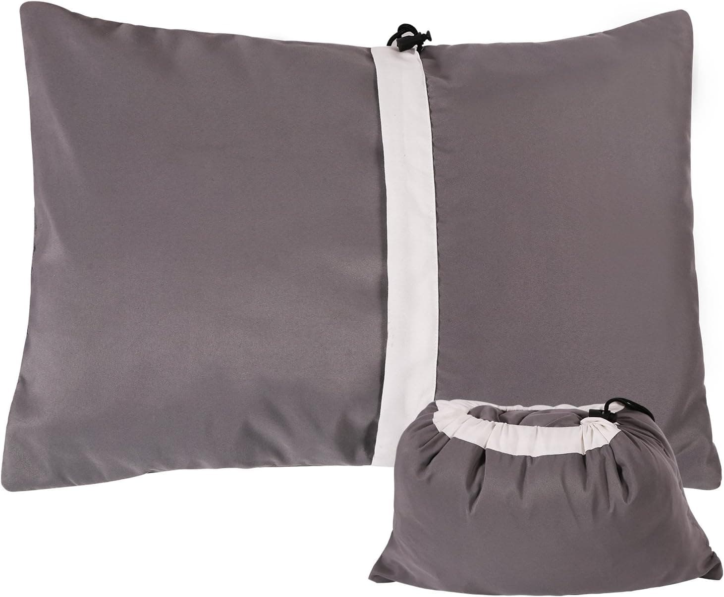REDCAMP Camping Pillow for Sleeping Lightweight and Compressible, Small Pillow for Travel Backpacking Hammock, Peach Skin Grey