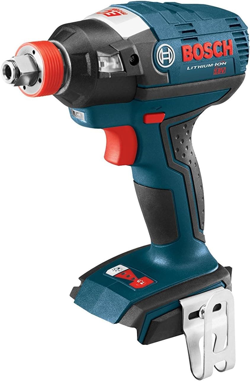 BOSCH IDH182B-RT Bare Tool 18V EC Brushless 1/4-inch and 1/2-inch Two-In-One Bit/Socket Cordless Impact Driver (No Battery or Charger) (Renewed)