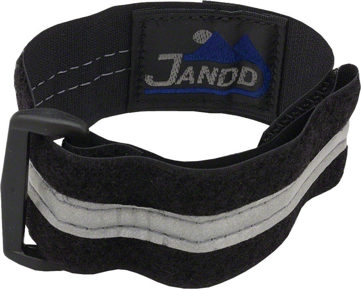 Jandd Leg Band: Black; Each w/ Reflextive Stripe