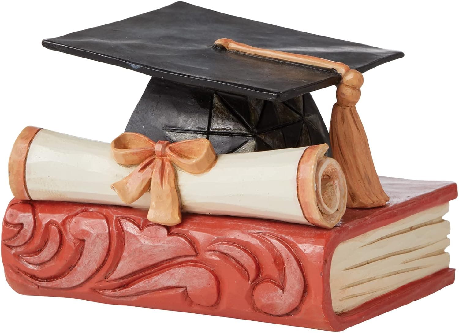 Enesco Jim Shore Heartwood Creek Graduation Cap and Diploma Miniature Figurine, 2 Inch, Multicolor