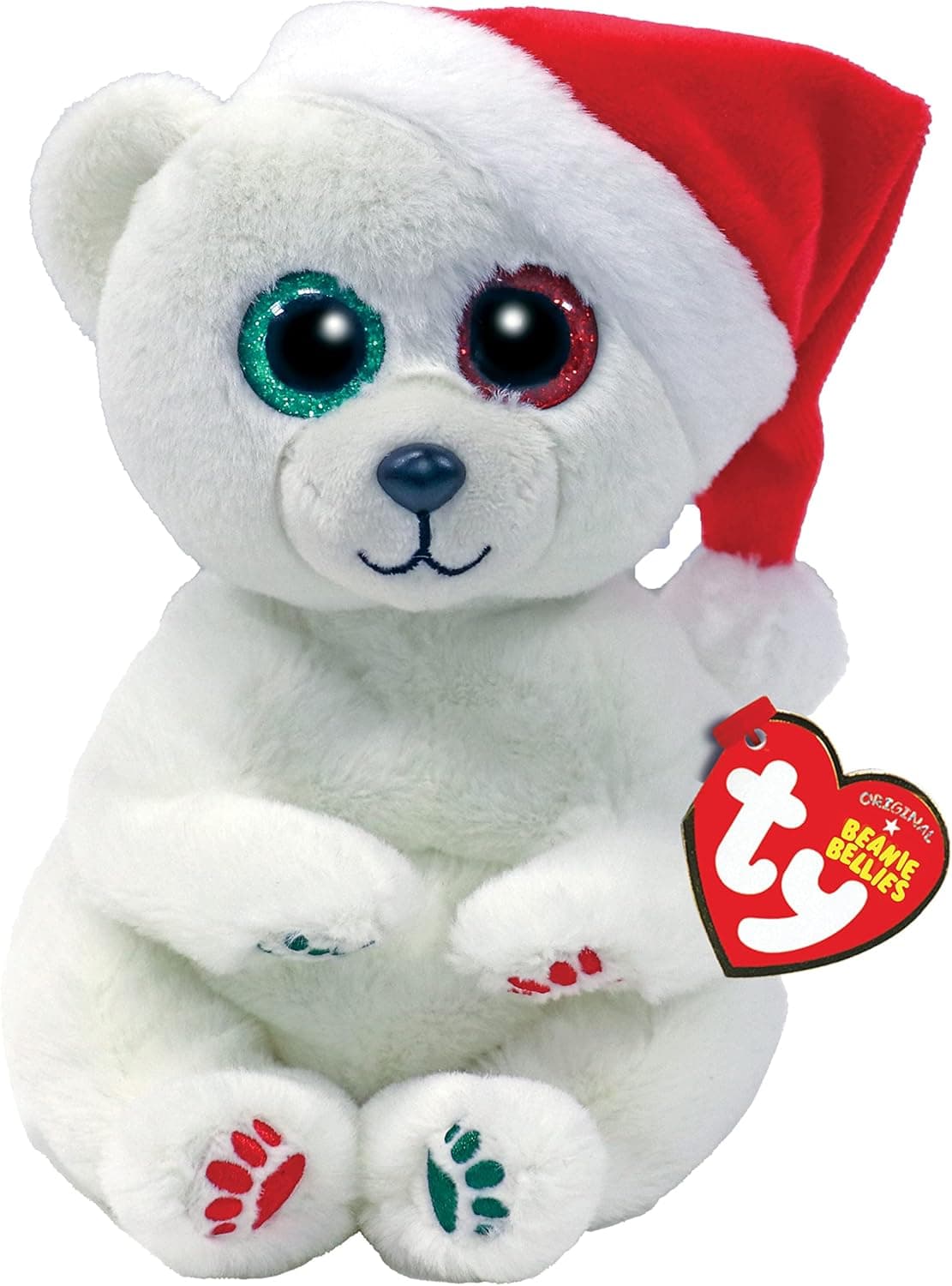 TY Beanie Emery - Christmas Polar Bear - 6"