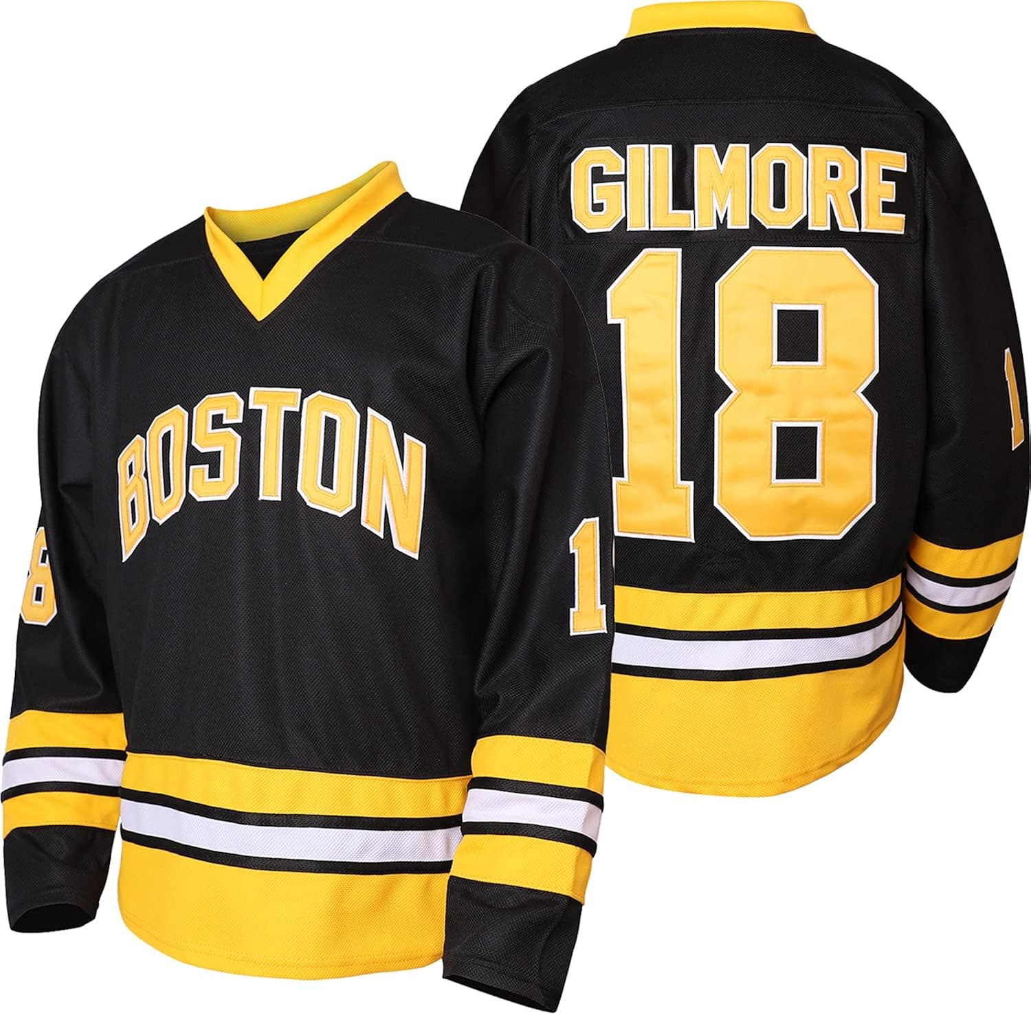 QCBW Mens 18 Happy Gilmore Sanders Stitched Movie Hockey Jersey S-XXXL