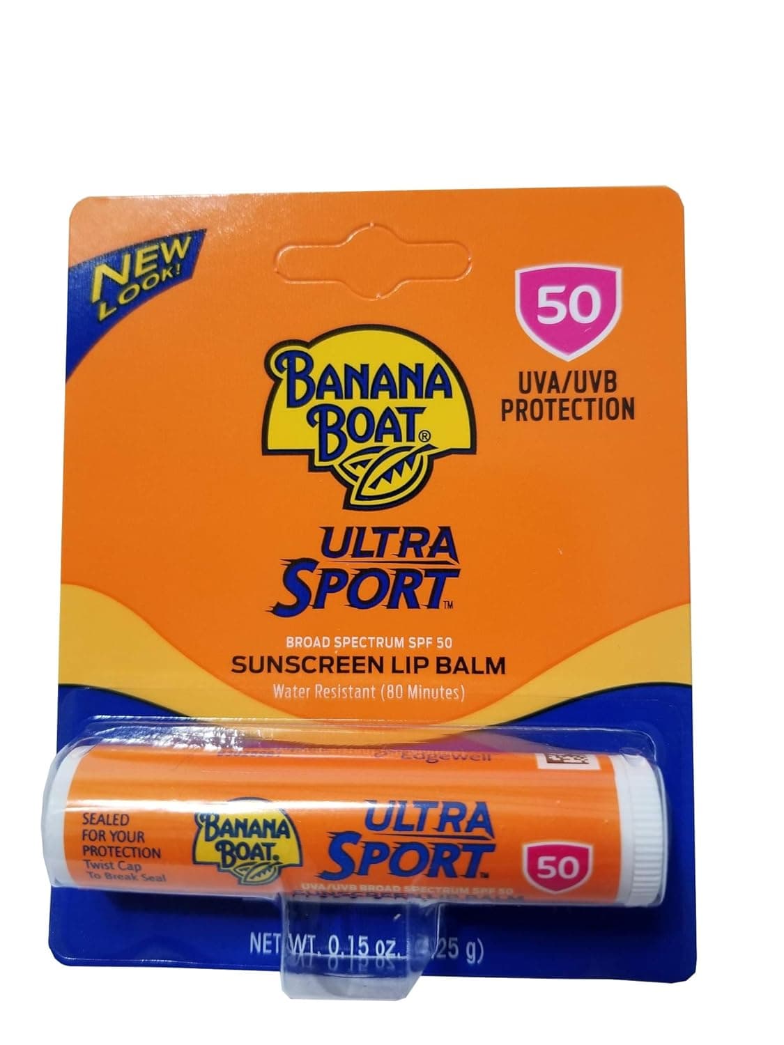Banana Boat Sport Performance Sunscreen Lip Balm SPF 50 0.15 oz (Pack of 8)