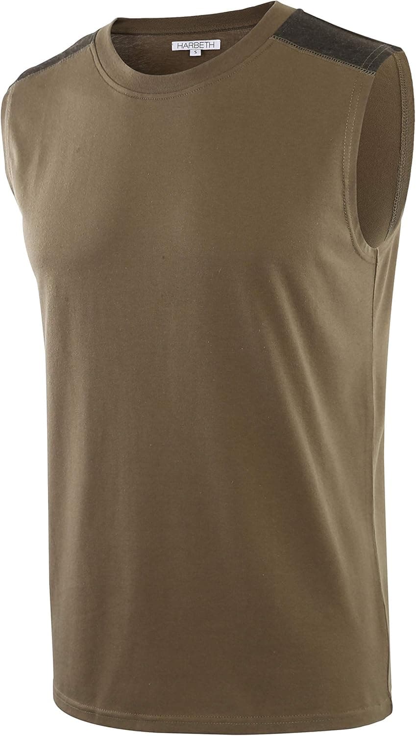 HARBETH Men's Classic Basic Sleeveless Active Tank Top Jersey Casual T Shirts
