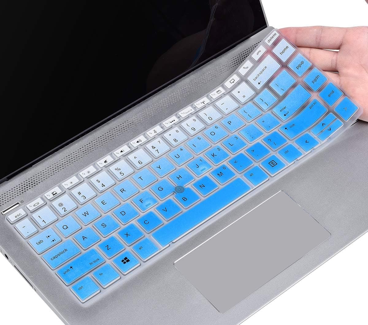 CaseBuy Keyboard Cover for HP Elitebook 840 G5, Elitebook 840 G6 14 inch/HP Elitebook 745 G5,Elitebook 745 G6 14 inch/HP Zbook 14U G5 G6 14" Laptop, Ombre Blue