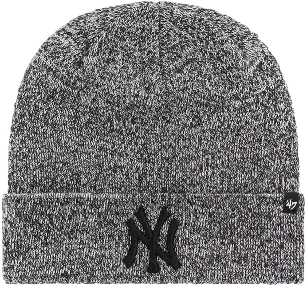 '47 MLB New York Yankees Black Checker Cuffed Beanie Hat, Adult