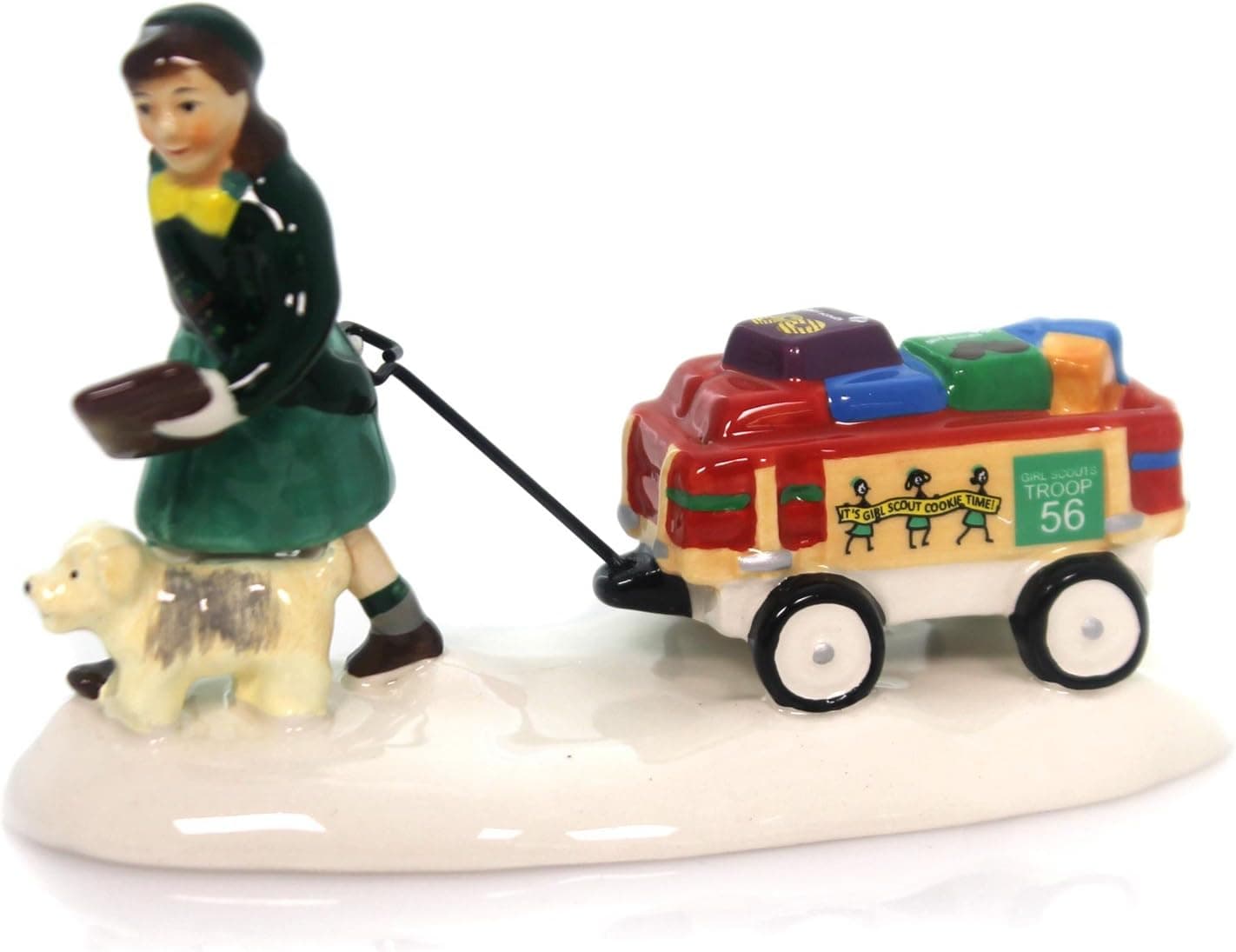 Department 56 Snow Village Girl Scout Cookie Time Accessory