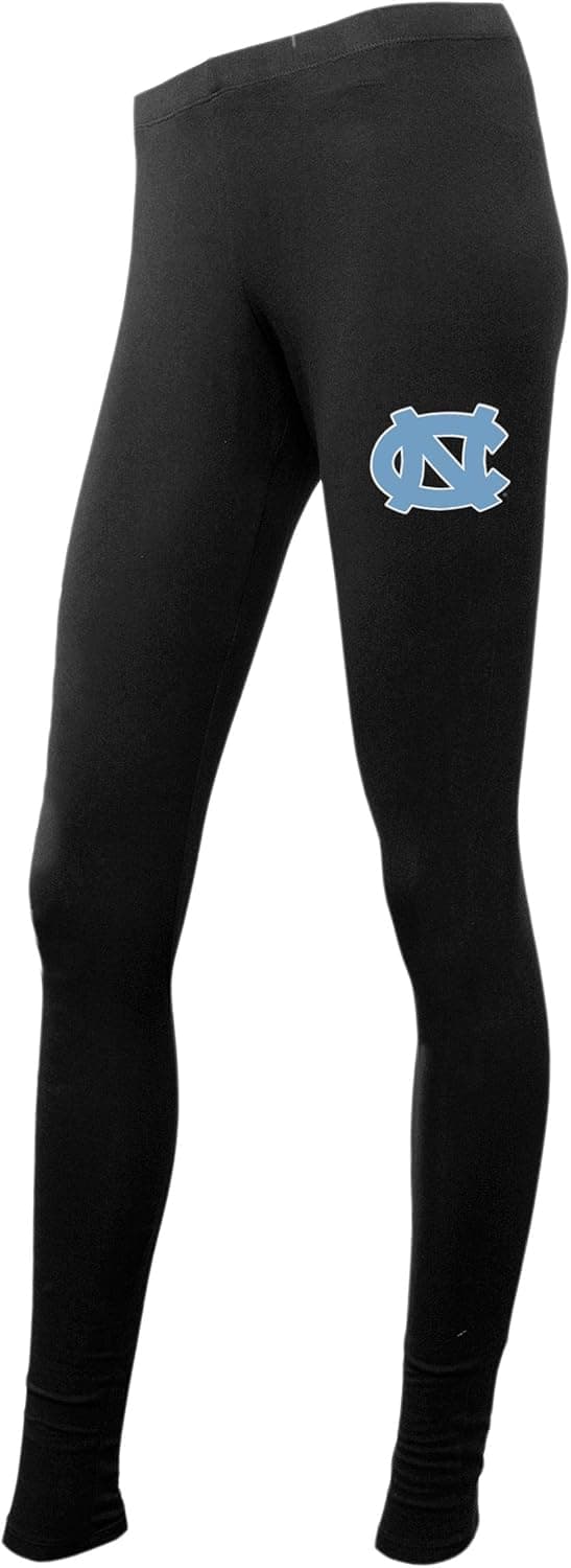 Concepts Sport Ladies NCAA Black Leggings-North Carolina Tar Heels-Small