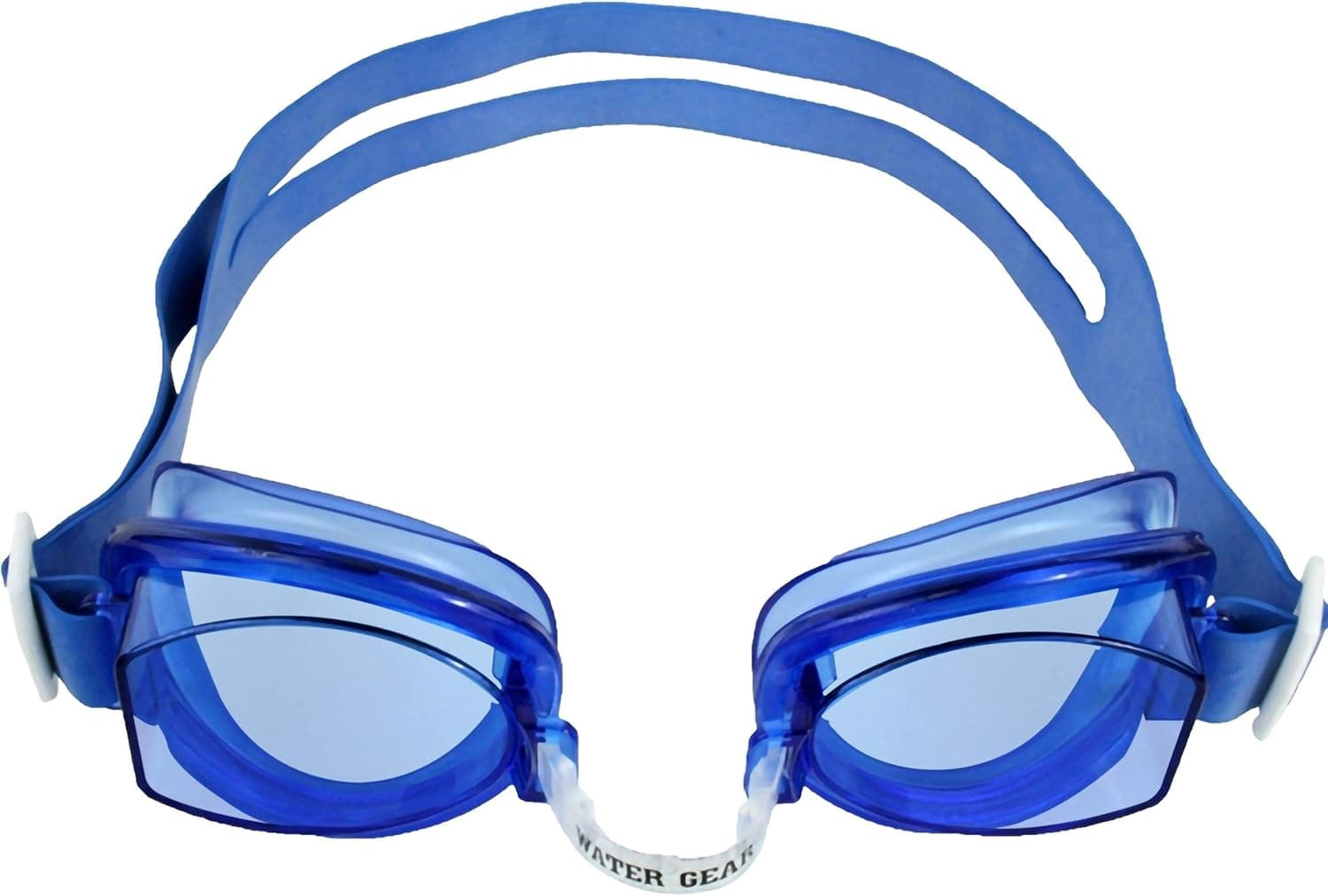 Water Gear No-Leak Anti-Fog Goggles - Adjustable Split Headband - UV Protection Wide Angle Lens