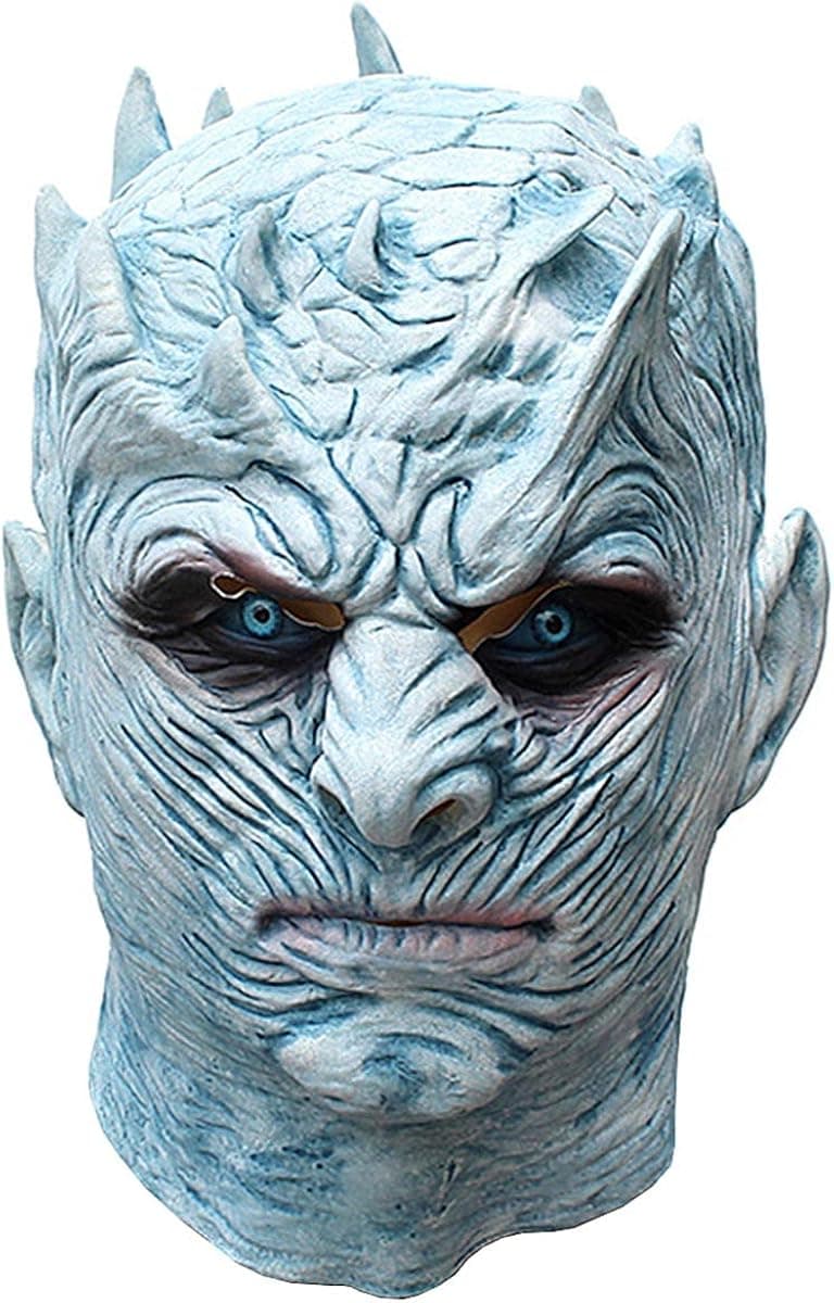 Halloween Novelty Mask Game of Thrones Night's King White Walker Costume Mask Party Props Mask Creepy Latex Head Mask for Men