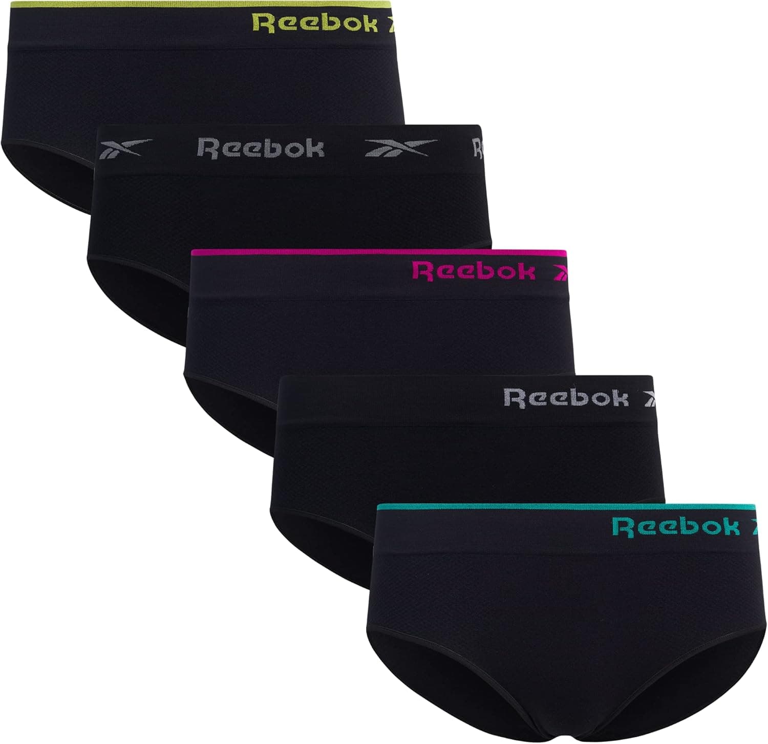 Reebok Women's Underwear - Seamless Hipster Briefs (5 Pack)