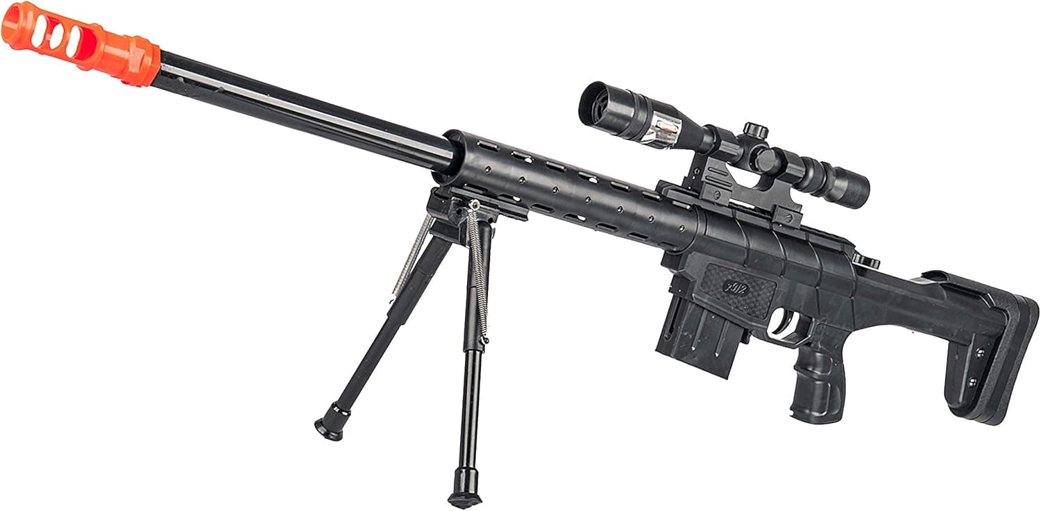 BBTac Airsoft Sniper Rifle Gun - Powerful Spring Loaded Easy to use, Great for Starter Pack Game Play