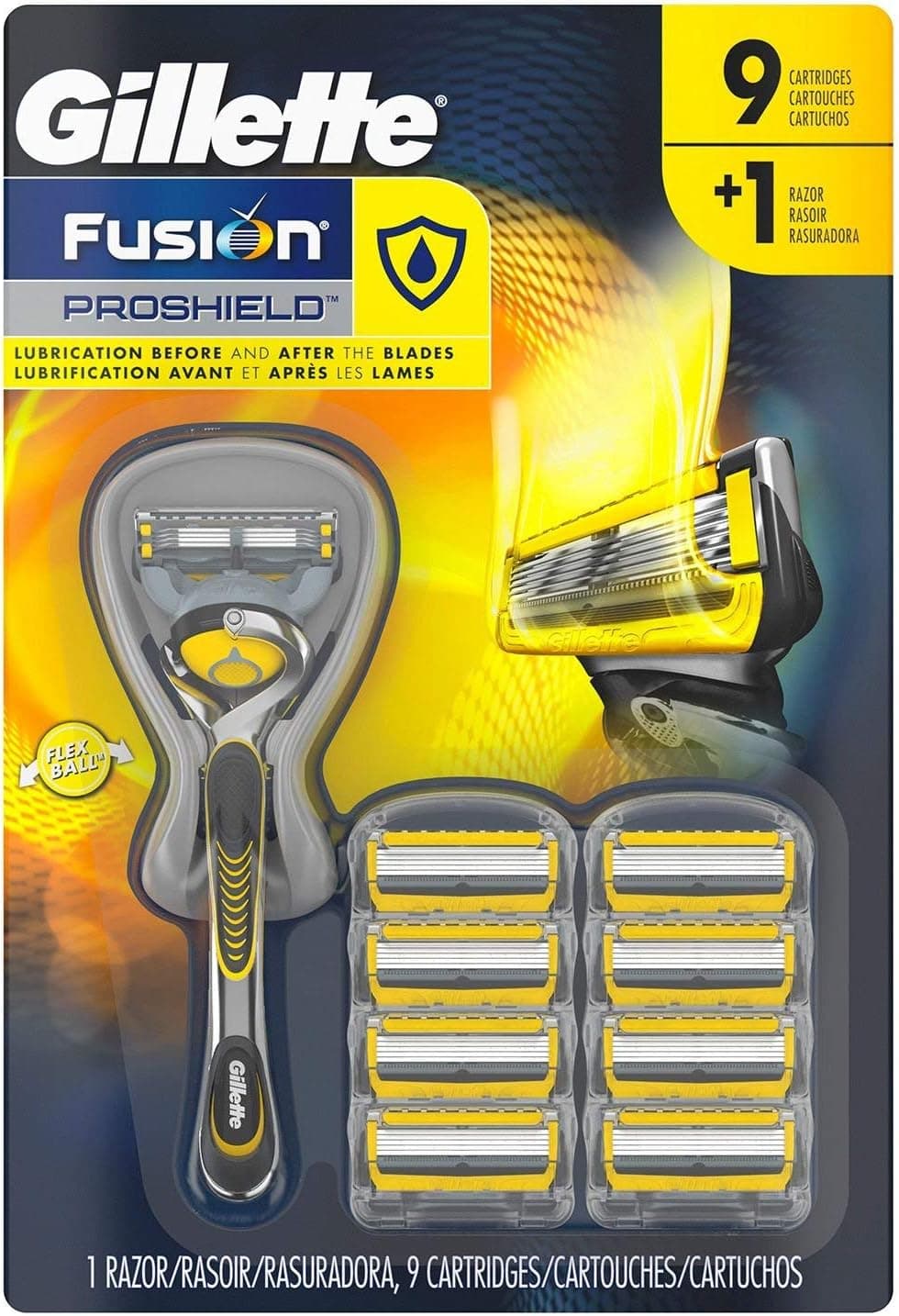 Gillette Fusion ProShield Razor + 9 ct. Cartridges