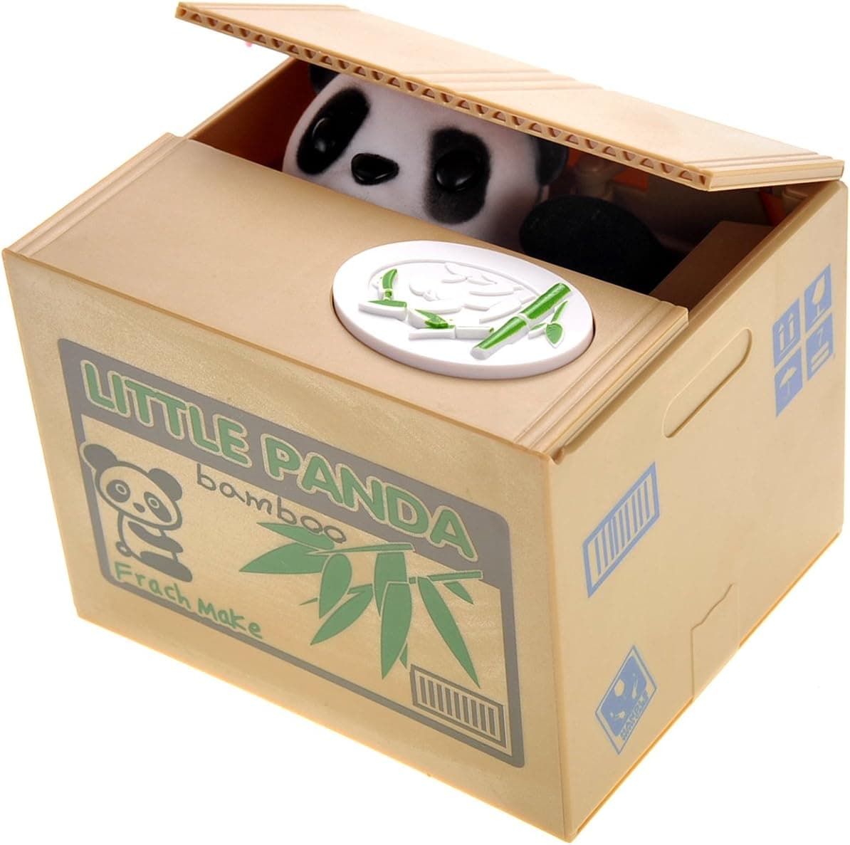 PowerTRC Cute Panda Box Coin Bank Piggy Bank | Toy Gifts | Hungry Panda | Stealing Coin Bank