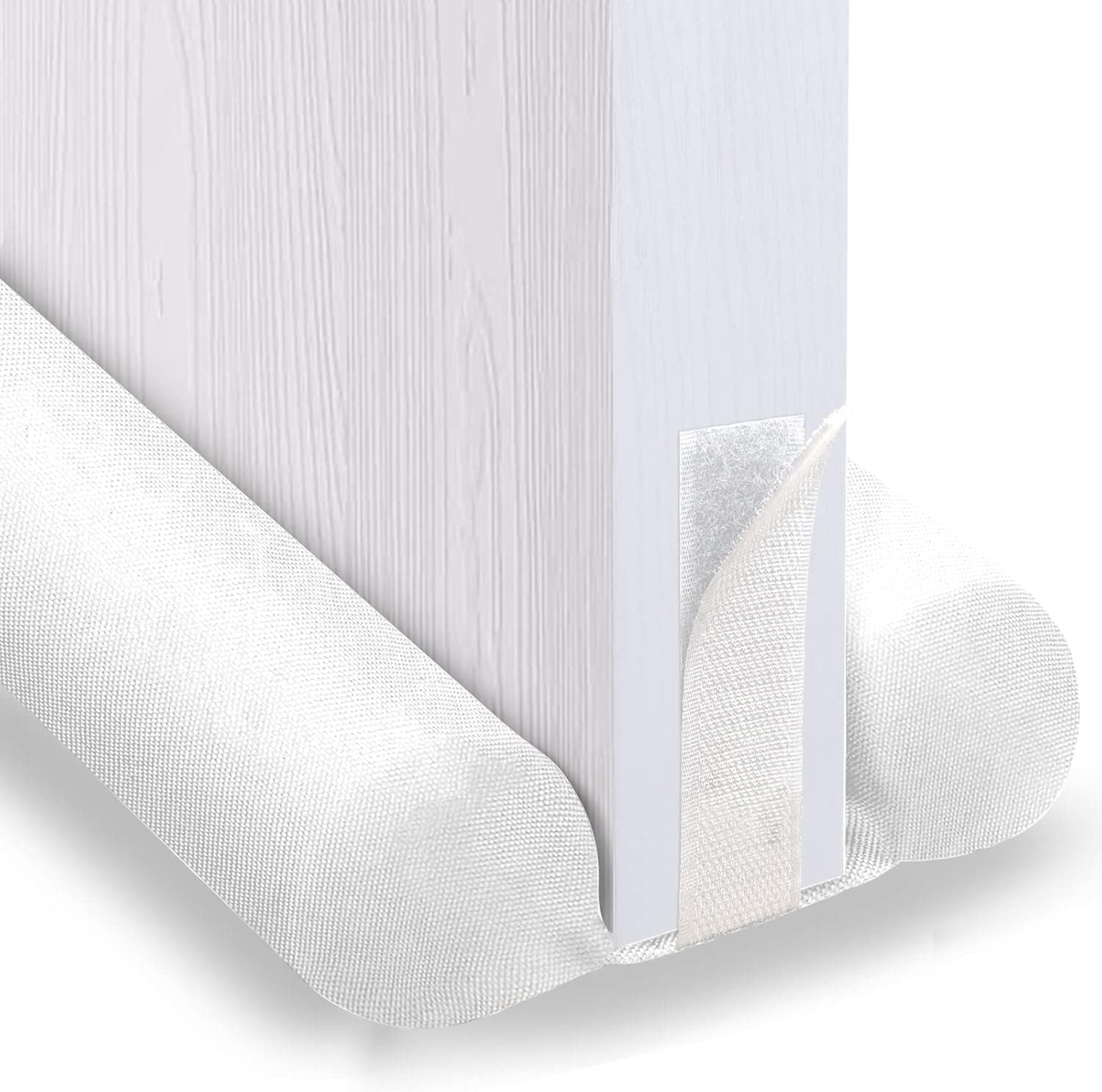 Large Door Draft Stopper - Adjustable Door Stoppers for Bottom of Doors 30" to 38" - Thicker 2" Foam Strip Door Sweep Soundproof for Interior Front or Exterior Doors