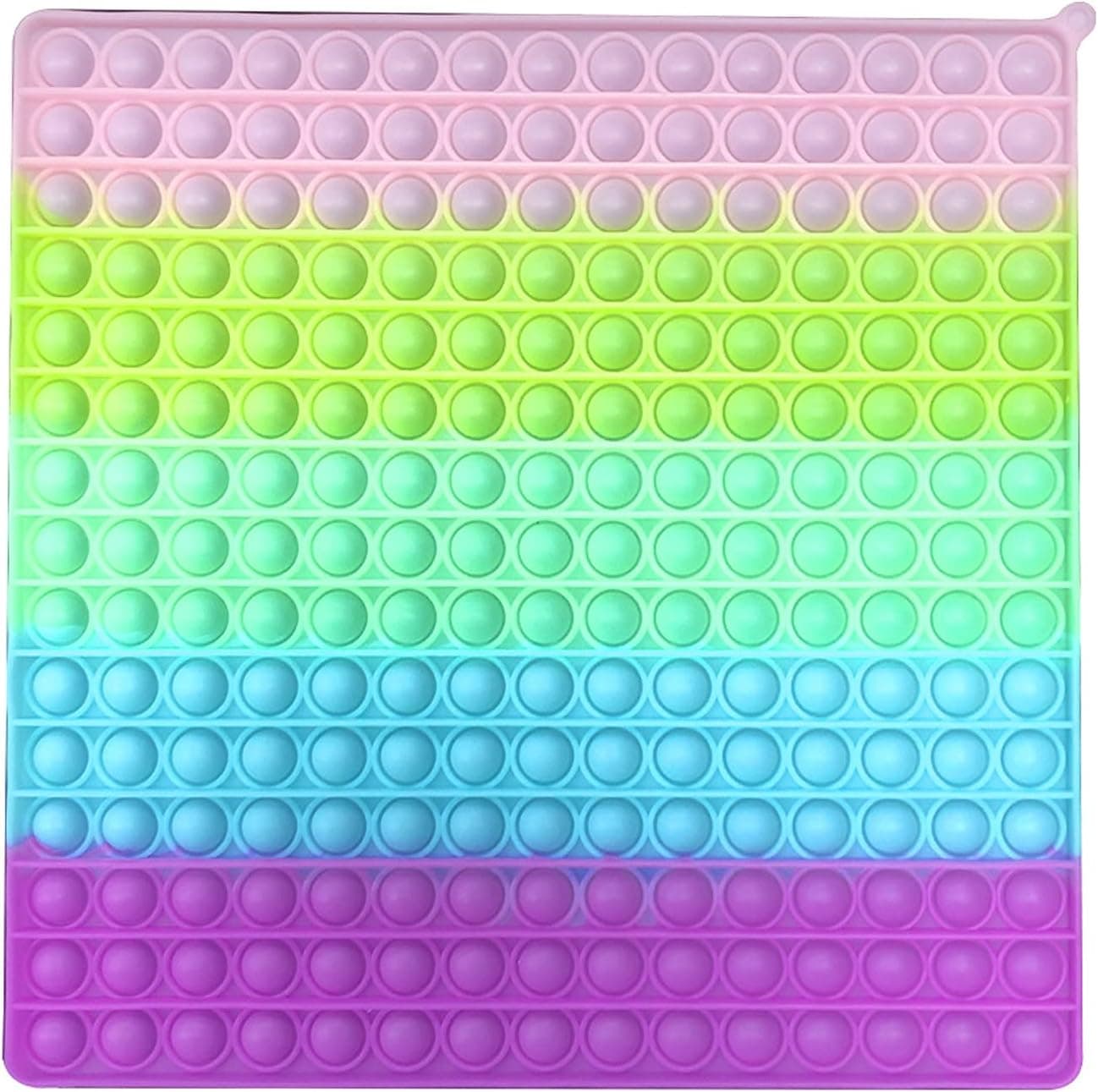 Multitrust Giant Push Bubbles Pop Pop Bubble Fidget Sensory Toy, Fidget Toys Stress Relief and Anti-Anxiety Tools Sensory Toy for Autism ADHD ADD OCDD (Fluorescent 1)