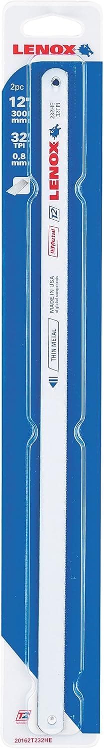 LENOX Tools Hacksaw Blade, 12-inch, 32 TPI (20156S232HE)