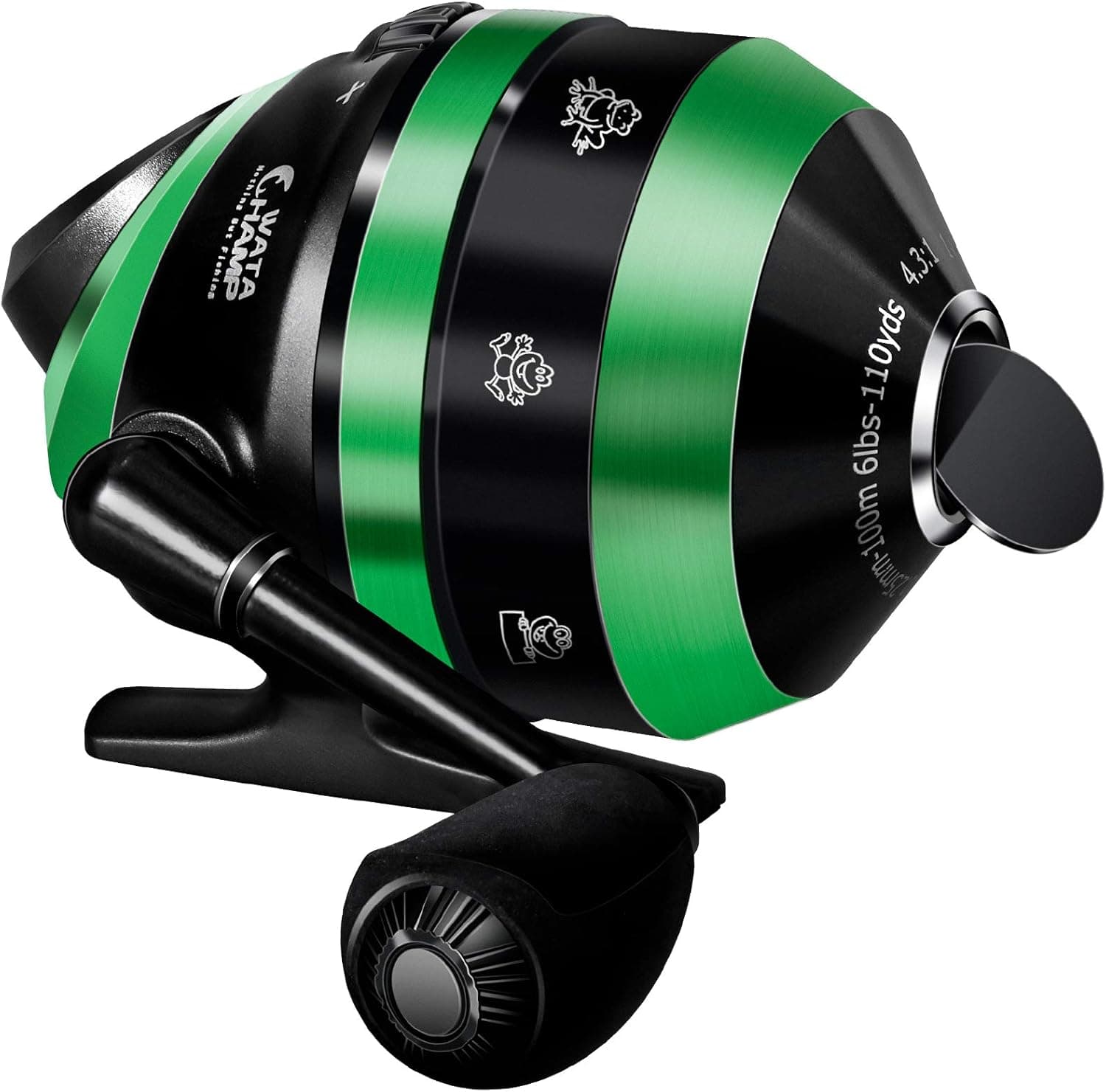 WataChamp Bees Spincast Fishing Reel, High Speed 4.3:1 Gear Ratio, 5+1S.S.D.Stainless Steel Ball Bearings, Reversible Handle for Left/Right Retrieve, with Monofilament Line…