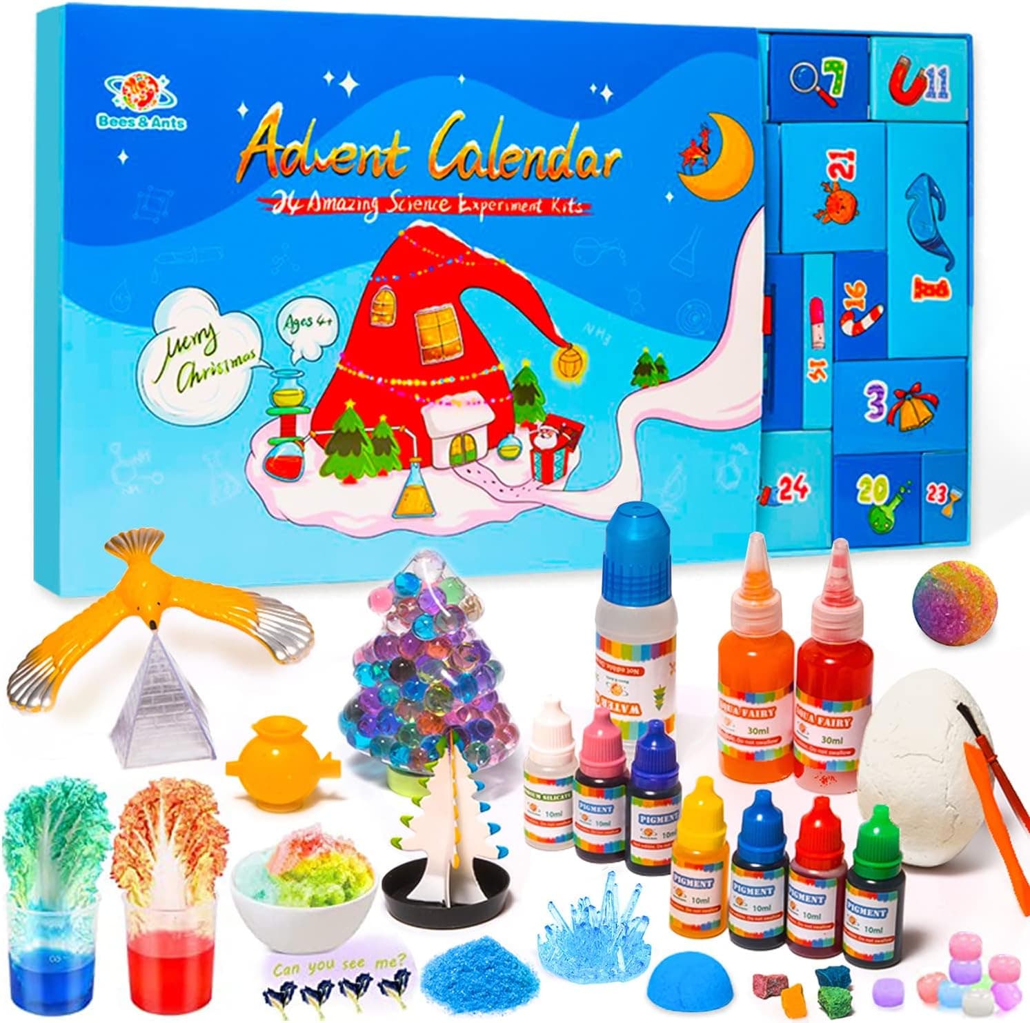 Science Experiments Advent Calendar 2022 Christmas Countdown for Kids Boys and Girls 24 Magic Days for Hoilday Season Age 5 6 7 8 9 10 11 12 12 14 15